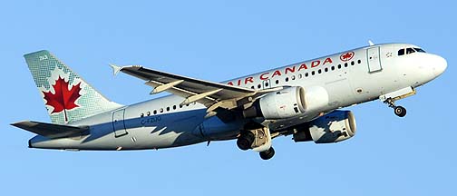 Air Canada Airbus A319-114 C-FZUG , December 23, 2010